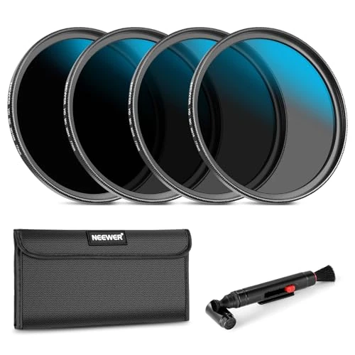 Limited-time offer: Neewer 77mm ND Lens Filter Set, ND16/ND32/ND64/ND1000, Lens Cleaning Pen, Filter Pouch, HD Filter Accessories Kit Compatible with Canon Nikon Sony Camera Lens from 47.49 £ to 37.99 £ (save 20%)
