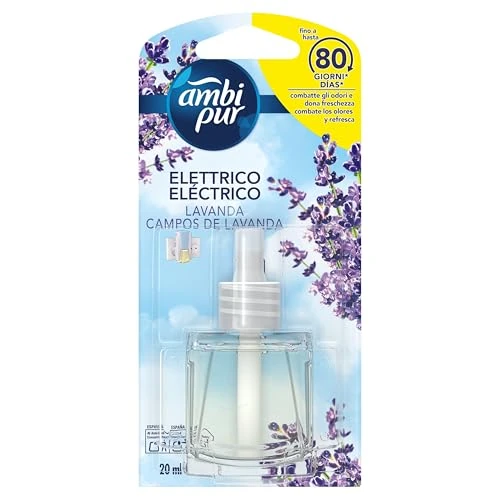 Offerta a tempo: Ambi Pur Lavanda Ricarica Diffusore Elettrico Per Ambienti 9x20ml, Per Rimuovere Gli Odori - 21% da 34.27 € a 26.99 €