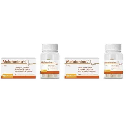 Marco Viti Integratore Alimentare di Melatonina, 60 compresse 150 mg (Melatonina 1 mg/compressa (Confezione da 2)
