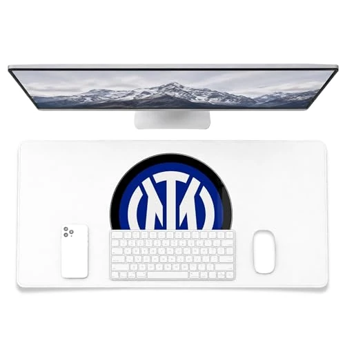 Offerta a tempo: fan decor Inter Tappetino Scrivania XXL 43x90 cm - Prodotto Ufficiale | Tappetino mouse XXL ufficiale dell'Inter, vinile impermeabile, 43 x 90 cm, per tastiera e mouse, sottomano - 37% da 28.99 € a 18.35 €