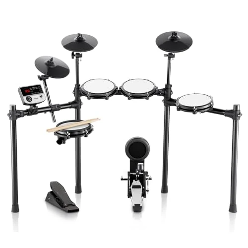 VEVOR Elektronische drumset, 32 drumsets en 480 geluiden, elektronische drumset, 203,2 mm, geluidsarme snare drum