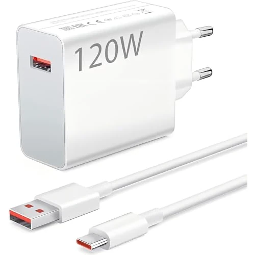 Oferta limitada: Cargador 120W USB y Cable USB C para Xiaomi Mi14 14 Ultra 13Pro 13T 12T Pro 12 Redmi Note 12Pro 11Pro 12 11S, Carga Adaptador Turbo Hyper Charger para Poco F6 F5 F4 GT 5G X6 X5 M5 Redmi Pad de 23.99 EUR a 23.99 EUR (ahorro 0%)