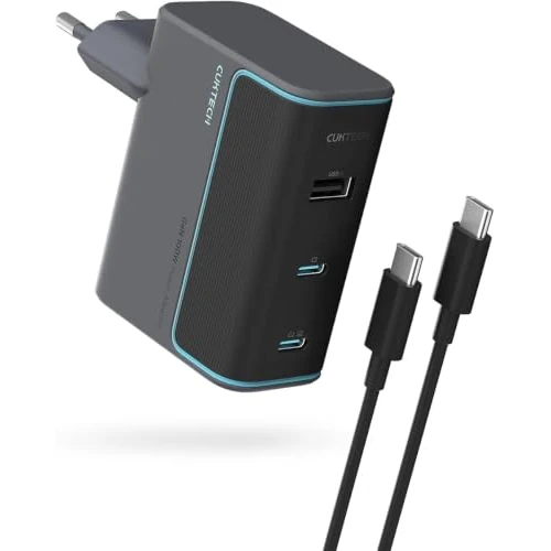 Offerta a tempo: 100W USB C Caricatore, CUKTECH Gan Caricabatterie Rapido Multiplo USB Alimentatore Portatile PD Compatibile con Samsung Galaxy S24 /S22/iPhone 16 pro/Laptop/MacBook Pro/Tablet/Steam Deck, Nero - 19% da 33.99 € a 27.43 €