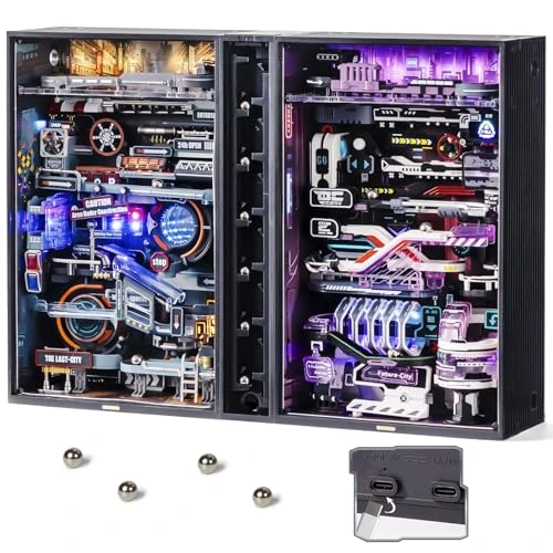 Offre limitée : ROBOTIME Puzzle 3D Adulte Maquette a Construire Circuits de Billes, LED Obscurité Lumineuse, Dernière Ville et Futur Ville MRX01 de 95.96 EUR à 95.96 EUR (remise 0%)