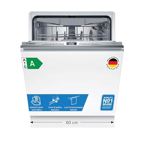 Offerta a tempo: Bosch SMH4ECX27E Serie 4, Lavastoviglie smart da incasso a scomparsa totale, 14 coperti, Motore EcoSilence Drive, Cerniere Sliding, 60 cm. - 10% da 618.00 € a 555.41 €