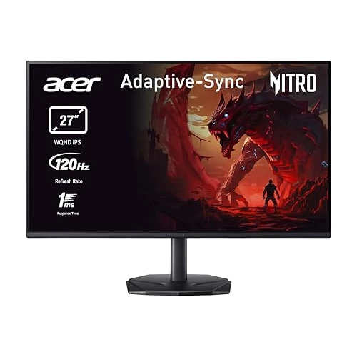 Offerta a tempo: acer Nitro KG272UGbmiipfx Monitor Gaming 27", Display WQHD IPS 120 Hz, 1ms(VRB), AdaptiveSync, Luminosità 250 nits, HDMI 2.0, DP 1.2, Speaker Integrati, Cavo HDMI Incluso, Nero - 18% da 169.90 € a 139.90 €