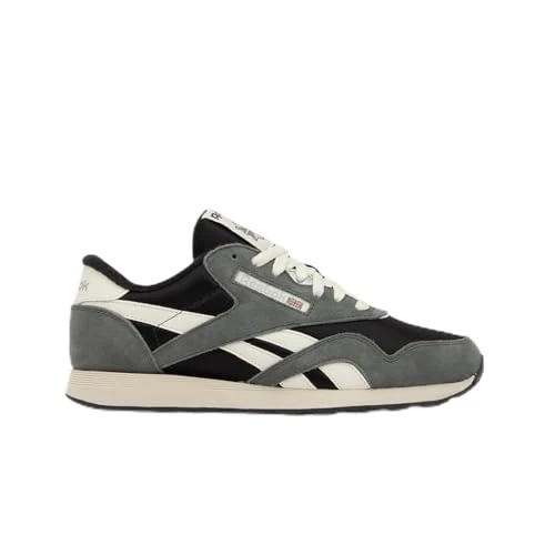 Limited-time offer: Reebok Men's Classic Nylon Sneaker, Washed Black Dark Fog Chalk, 8 UK from 65.49 £ to 65.49 £ (save 0.00%)