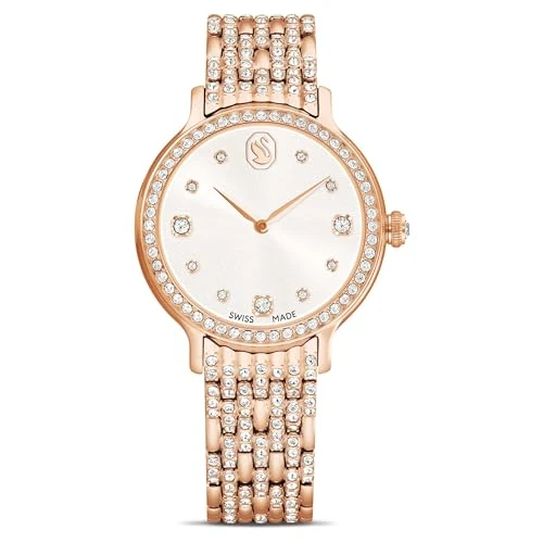 Swarovski Zegarek Imber, Swiss Made, Metalowa bransoleta, W odcieniu różowego złota, Powłoka w odcieniu różowego złota