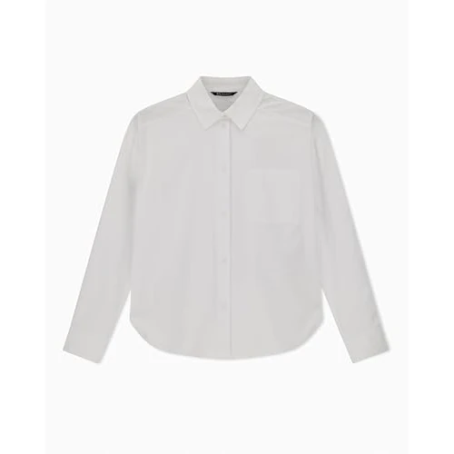 Oferta limitada: Armani Exchange Camiseta de Manga Larga para Mujer, con Bolsillo Lateral, con Logotipo en la Parte Trasera, Color Blanco, M, Color Blanco., M de 83.99 € a 96.00 € (ahorro -14.30%)
