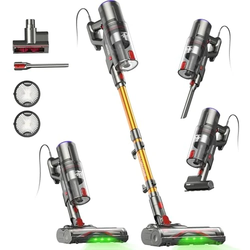 Offre limitée : FAMIVAC FV2 Aspirateur Balai avec Fil, 65Kpa/600W Aspirateur sans Sac Puissant, Brosse Matelas, 1,3KG Léger, Câble 7M, 1,5L, Brosse Anti-Enroulement & Autoportante pour Tapis, Sols, Poils d’Animaux de 159.99 € à 89.99 € (44% de remise)