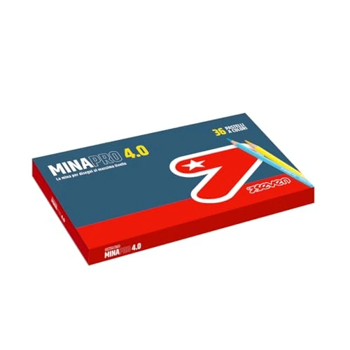 Seven Minapro Kleurpotloden 4.0, doos met 36 stuks, gemakkelijk te slijpen, voor kinderen en jongeren, kleurpotloden