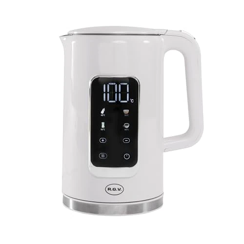 RGV RGV Touch Electric Kettle with Preset Beverage Options Digital Control 1.7L Capacity