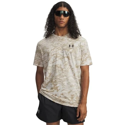 Oferta limitada: Under Armour Hombre ABC Camo Short Sleeve, Camiseta de Manga Corta de Secado rápido, cómoda Camiseta Deportiva para Entrenamiento, Atletismo y Ropa casualStone / / Black,MD de 35.00 EUR a 23.99 EUR (ahorro 31%)