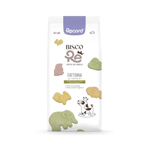 Tijdelijke aanbieding: Record - BiscoRe Boerderijhondenkoekjes. Snack voor gebakken honden, zonder conserveringsmiddelen of palmolie, licht en verteerbaar voor een gezonde en lekkere snack | 1 kg, gemengde smaken van 12.00 € naar 12.00 € (0.00% korting)