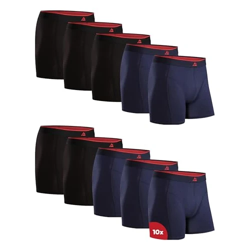 Offerta a tempo: DANISH ENDURANCE Boxer Uomo in bambù Ultra Morbido, Mutande Boxer Bamboo Comodi, Traspiranti, con o Senza Apertura Frontale, 6 o 10 Paia - 38% da 65.95 € a 40.95 €
