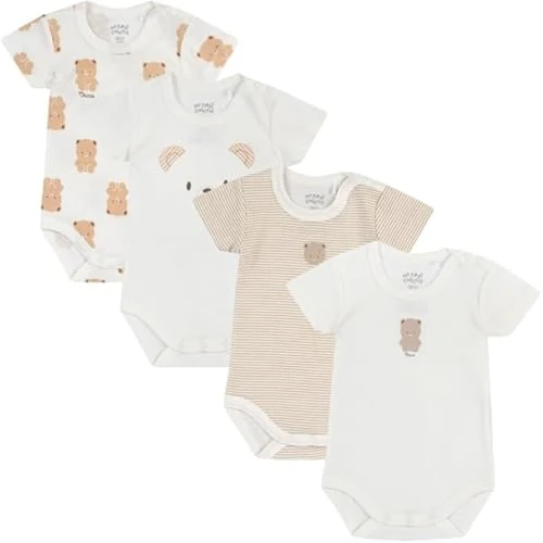 Offerta a tempo: Chicco Bimbo 0-24 Set di 4 Body a Maniche Corte - 34% da 24.99 € a 16.52 €