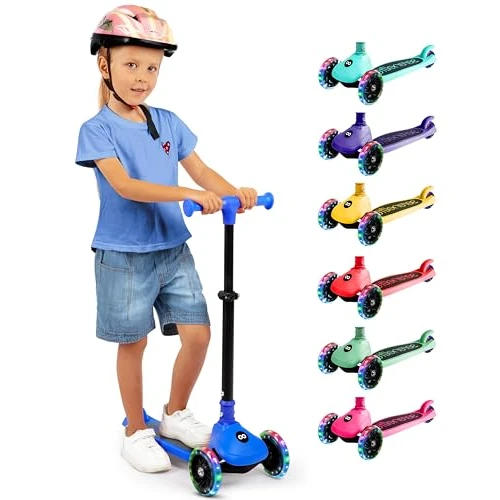 Offerta a tempo: SereneLife Monopattino Bambino Pieghevole a 3 Ruote con Luci LED — 15% da 47,53 € a 40,40 €