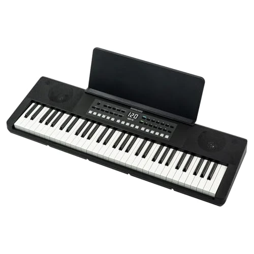 Limited offer: Sonicake Premium 61 Keys Keyboard, Portable Digital Electronic Piano Keyboard for Beginners, Built-in Bluetooth Speakers, Headphones, 300 Tones and 300 Rhythms, 80 Demos, Music Rest & Power Adapter from 92.65 EUR to 82.84 EUR (save 11%)