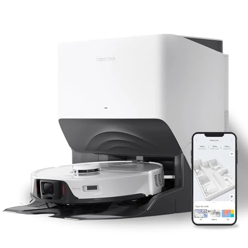 roborock S8 Pro Ultra Robotstofzuiger met dweilfunctie, afzuigstation, all-in-one dock, 3D-hindernisomwijking, 6000 Pa (gereviseerd)