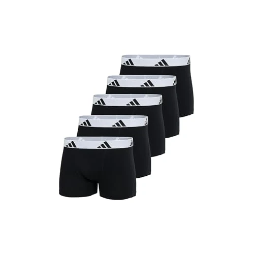 adidas Trunk (5PK) - Active Flex Cotton - Bequeme Unterwäsche, 006 Black, XXL