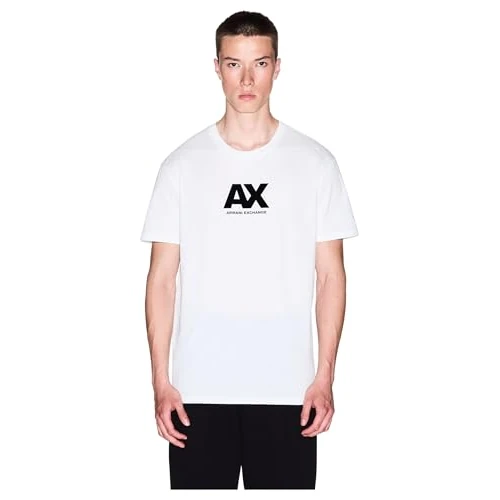 Zeitlich begrenztes Angebot: Armani Exchange Men's Short Sleeve Printed Logo Round Collar T-Shirt Off White XL von 55.00 € auf 55.00 € (0.00% Rabatt)