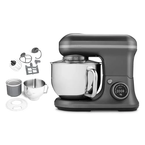 Beperkte aanbieding: MEDION keukenmachine (1.200 watt, 8 standen, mengen kneden roeren, digitaal display, 5 liter roestvrijstalen kom, ijskom voor het bereiden van ijs, MD18420) antraciet van 99.95 EUR naar 79.95 EUR (besparing 20%)