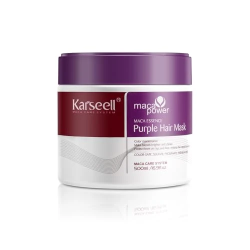 Offerta a tempo: Karseell Viola Maschera Capelli 500ml, Maschera Antigiallo Capelli Biondi — 10% da 32,99 € a 29,69 €