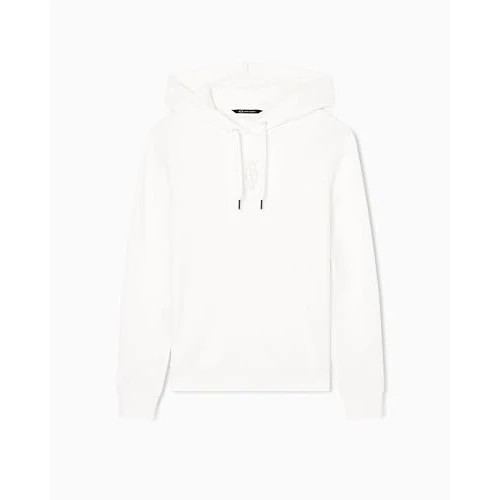Limited offer: Armani Exchange Women's Cuffed Sleeve Front Tone Logo Sweatshirt from 74.40 EUR to 74.40 EUR (save 0%)