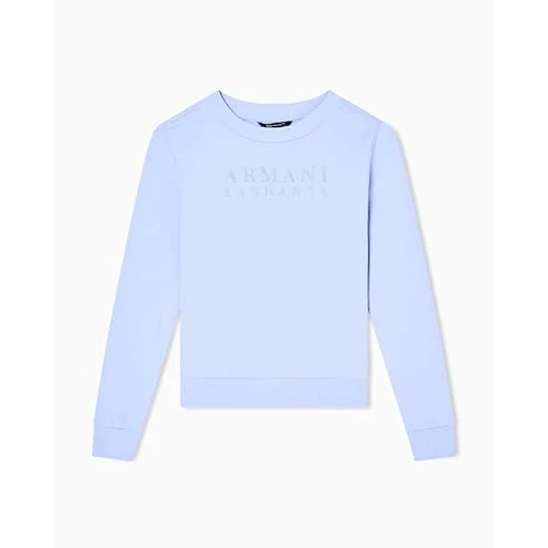 Limited offer: Armani Exchange womens Rhinestone Logo Crewneck from 120.00 EUR to 85.20 EUR (save 29%)