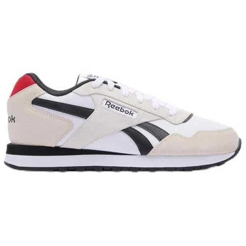 Reebok Sneaker Unisex Glide, Bianco/Vector Red/Washed Black, 35 EU, White Vector Red Washed Black, 35 EU