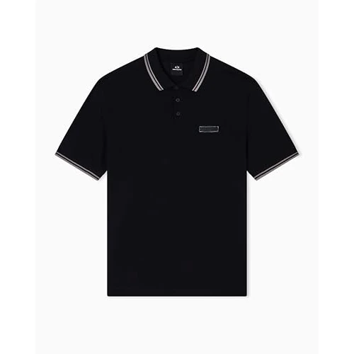 Oferta limitowana: Armani Exchange Męska koszulka polo z krótkim rękawem z logo ThreeButton Collar, czarna, XS, czarny, XS z 126.14 zł na 126.14 zł (oszczędź 0.00%)