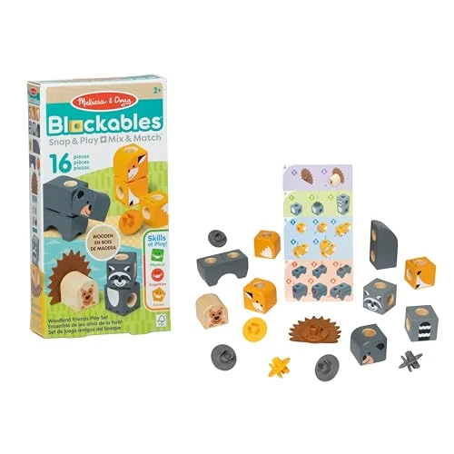Melissa & Doug - Blockables™ Bosvrienden - 360° bouwen