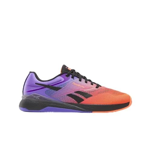 Reebok Unisex Nano X5 Sneaker, Ftw White Flash Orange Royal Purple, 46 EU