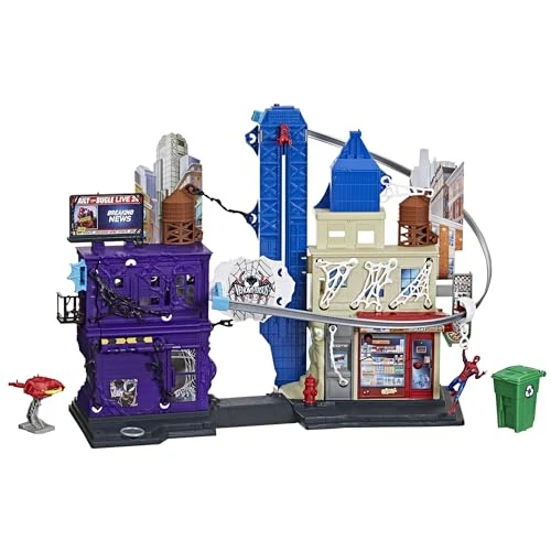 Offerta a tempo: Hasbro Marvel Spider-Man, VenomVersus Epic World of Action, Playset Oscillando in Città, con Action Figure di Spider-Man, 15 Accessori e 30 Funzioni, per Bambini e Bambine di 4+ Anni - 45% da 69.99 € a 38.76 €