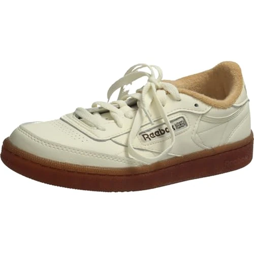 Reebok Donna Club C 85 Sneaker, VINTAGECHALK/Chalk/Camel, 37,5 EU, Gesso Vintage Cammello, 37.5 EU