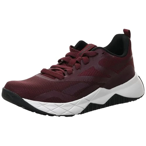 Reebok Women's Classic Leather Trainers, Black Cherry Black Luxe Grey, 2.5 UK