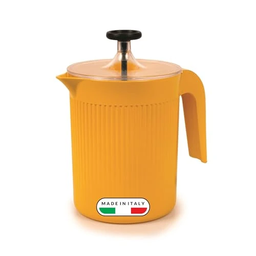 Beperkte aanbieding: Snips, Cremix, melkopschuimer, handmatige melkopschuimer voor cappuccino, handmatige melkschuimmaker, crèmekleur, 0,50 l, 10 x 14,5 x 15,3 cm, Made in Italy van 13.21 EUR naar 13.21 EUR (besparing 0%)