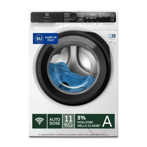 Offerta a tempo: Electrolux Lavatrice a carica frontale 11 kg Classe A EW7F511GQ - 15% da 724.00 € a 612.81 €