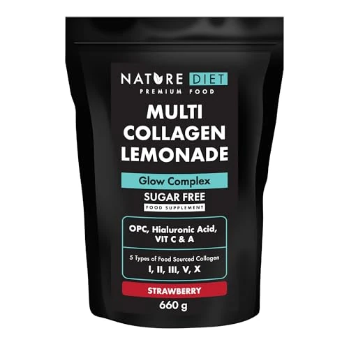 Offerta a tempo: Nature Diet Multi Collagene Limonata | Fragola | 5 Tipi di Collagene | 660g | Fornitura — 15% da 25,99 € a 22,09 €