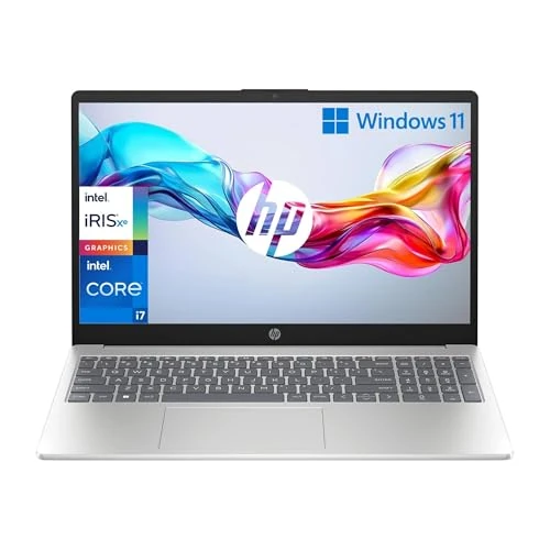 HP Laptop 15-fd0006sl, procesor Intel Core i7-1255U, pamięć RAM: 16 GB DDR4, SSD 512GB, Intel Iris Xe, wyświetlacz 15,6" FHD SVA 250 Nits, nieodblaskowa, Wi-Fi, 720p TNR kamera prywatna, Windows 11