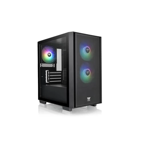 Offerta a tempo: Thermaltake Versa H16 TG ARGB | Micro Tower | Nero - 38% da 74.90 € a 46.52 €