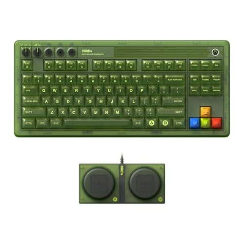 Offerta a tempo: 8BitDo Retro 87 Mechanical Keyboard with RGB Backlight, Bluetooth/2.4G/USB-C Hot Swappable Wireless Gaming Keyboard for Windows and Android - Xbox Edition (Officially Licensed) - QWERTY English - 0.00% da 112.33 € a 112.33 €