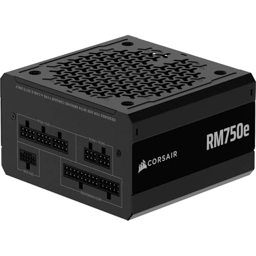 Oferta limitada: CORSAIR RM750e (2025) Fuente de alimentación ATX Totalmente Modular de bajo Ruido con Cable de 12V-2x6 - Compatible con ATX 3.1 y PCIe 5.1, eficiencia Cybenetics Gold, condensadores a 105°C - Negro de 129.90 EUR a 104.90 EUR (ahorro 19%)