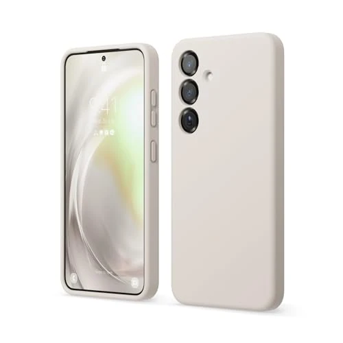 Oferta limitada: elago Funda para Samsung Galaxy S25, Funda de Silicona Líquida, Cubierta Protectora Completa, Antigolpes, Funda Slim, Forro Suave de Microfibra Antirrayas, 6,2 Pulgadas (Piedra) de 15.99 EUR a 12.79 EUR (ahorro 20%)