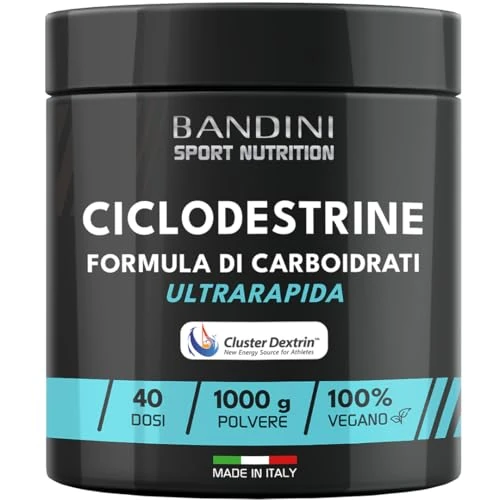 Tijdelijke aanbieding: Bandini® Cyclisch Dextrine Poeder (Dextrin® Cluster) 1000 g - Cyclodextrinen Hoogwaardige koolhydraten met hoge vertakking - Verbeterde energie dankzij gepatenteerde formule - Veganistisch van 39.90 € naar 39.90 € (0.00% korting)