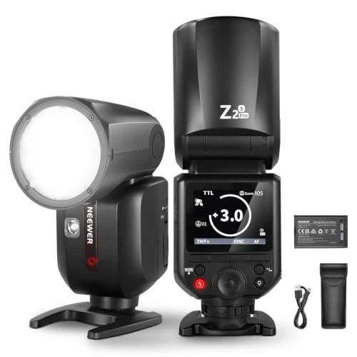 Offerta a tempo: NEEWER Z2PRO-S 2.4G TTL Speedlite Testa Tonda Compatibile con Sony - 16% da 262.99 € a 219.99 €