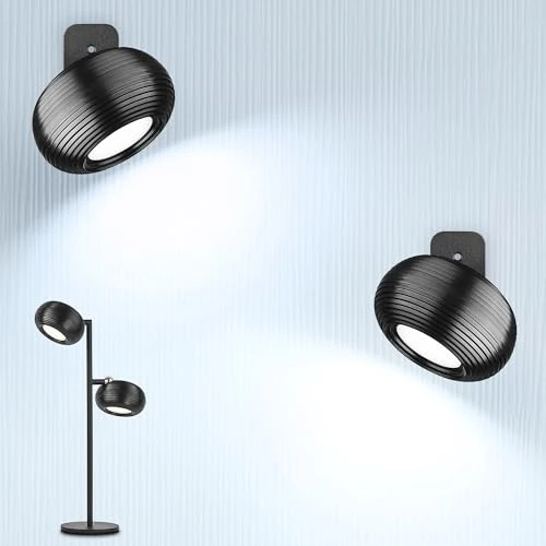 Begrenztes Angebot: Akku Wandleuchte Innen Kabellos 2-in-1 als Wandlampe & Tischlampe – Magnetisch, USB Ladefunktion, Touch Dimmbar – Moderne LED Wandlampe für Wohnzimmer, Schlafzimmer, Flur Schwarz von 37.49 EUR auf 29.99 EUR (Rabatt 20%)