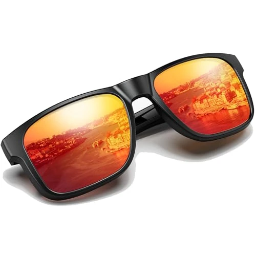 Begrenztes Angebot: Polarisiert Sonnenbrillen für Herren Damen,UV400 Schutz Sonnenbrillen Verspiegelt Ultraleicht Sportbrillen für Autofahren,Bootfahren,Angeln,Golf von 19.99 EUR auf 19.99 EUR (Rabatt 0%)