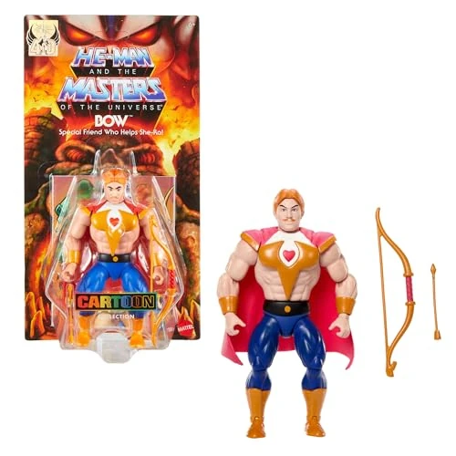 Offerta a tempo: Masters of the Universe Origins - Bow Cartoon Collection, action figure arciere dalla serie MOTU anni '80 con arco e freccia inclusi, giocattolo da collezione, 6+ anni, JBM94 - 60% da 22.99 € a 9.15 €