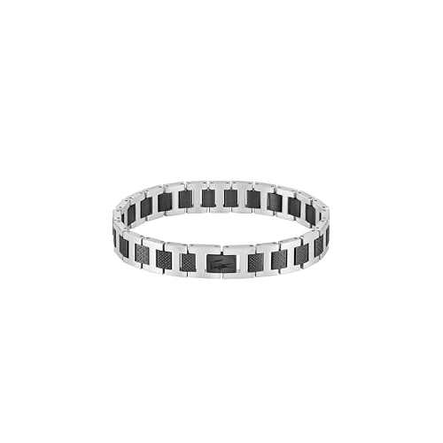 Lacoste Brazalete de eslabón Colección METROPOLE Decorado con diseño petit piqué - Disponible para él y para ella